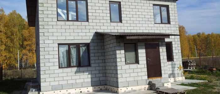 Дом из полистиролбетонных блоков строим своими руками